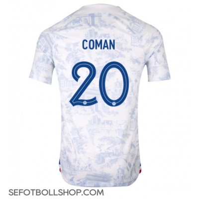 Billiga Frankrike Kingsley Coman #20 Borta fotbollskläder VM 2022 Kortärmad